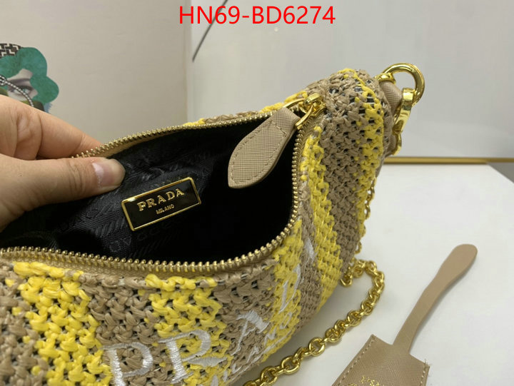 Prada Bags(4A)-Re-Edition 2005,best replica 1:1 ,ID: BD6274,$: 69USD