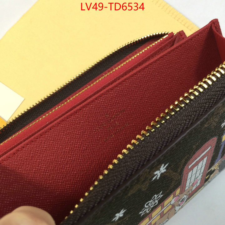 LV Bags(4A)-Wallet,buy first copy replica ,ID: TD6534,$: 49USD