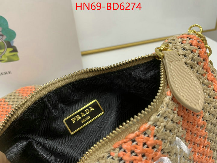 Prada Bags(4A)-Re-Edition 2005,best replica 1:1 ,ID: BD6274,$: 69USD