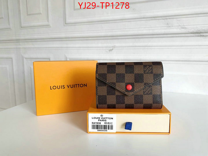 LV Bags(4A)-Wallet,ID: TP1278,$: 29USD