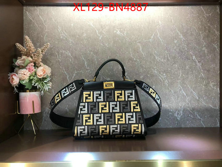 Fendi Bags(4A)-Peekaboo,2023 aaaaa replica 1st copy ,ID: BN4887,$: 129USD