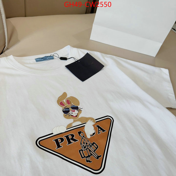 Clothing-Prada,top designer replica , ID: CW2550,$: 49USD