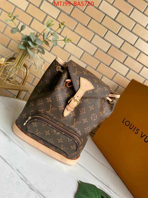 LV Bags(4A)-Backpack-,aaaaa+ replica ,ID: BA5750,$: 99USD