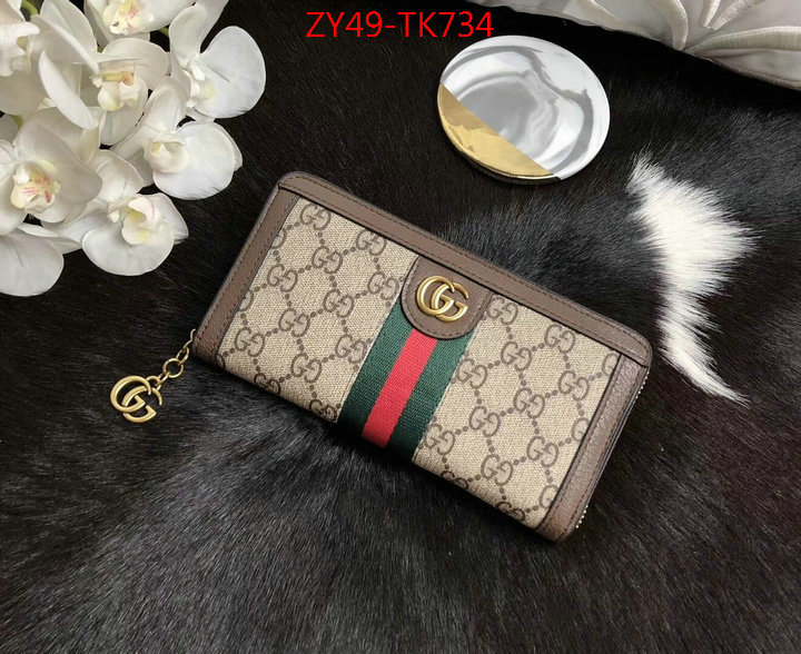 Gucci Bags(4A)-Wallet-,ID: TK734,$:49USD
