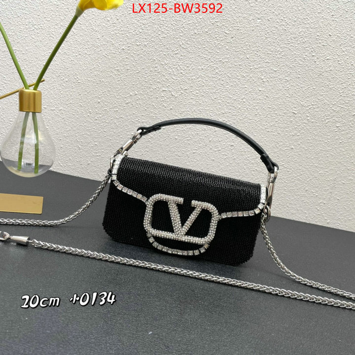 Valentino Bags(4A)-LOC-V Logo ,copy aaaaa ,ID: BW3592,$: 125USD