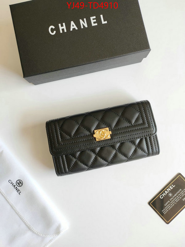 Chanel Bags(4A)-Wallet-,ID: TD4910,$: 49USD