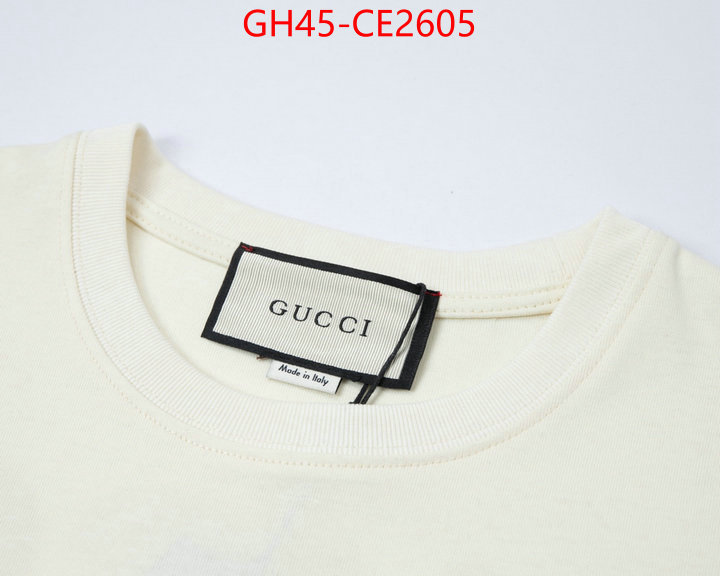 Clothing-Gucci,2023 replica wholesale cheap sales online , ID: CE2605,$: 45USD