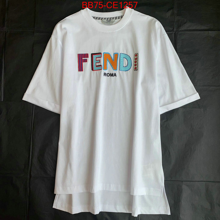 Clothing-Fendi,what is a 1:1 replica , ID: CE1257,$: 75USD