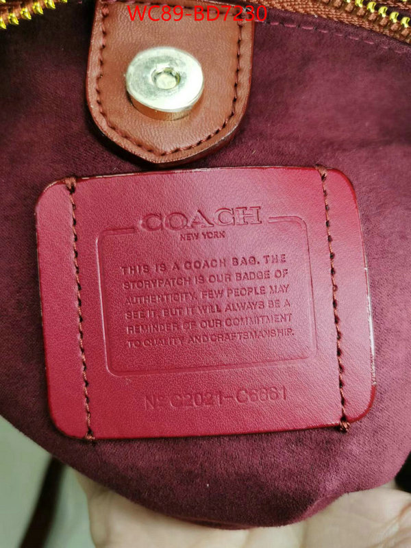 Coach Bags(4A)-Diagonal,what is a 1:1 replica ,ID: BD7230,$: 89USD