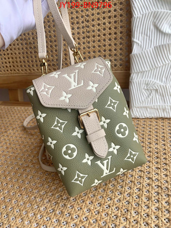 LV Bags(TOP)-Backpack-,ID: BN9796,$: 199USD