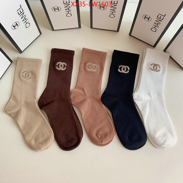 Sock-Chanel,high quality aaaaa replica , ID: LW1603,$: 35USD