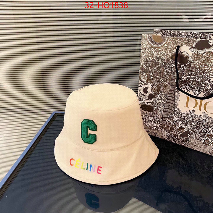 Cap (Hat)-Celine,wholesale 2023 replica , ID: HO1838,$: 32USD