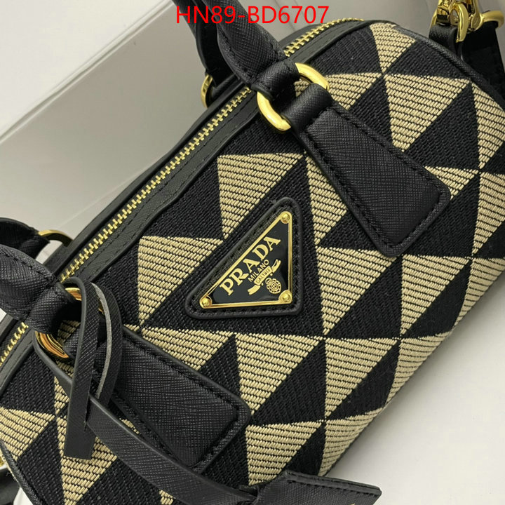 Prada Bags(4A)-Diagonal-,mirror copy luxury ,ID: BD6707,$: 89USD