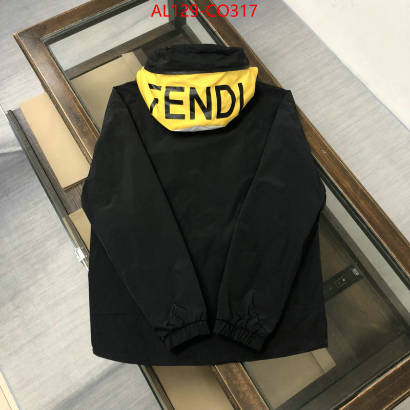 Down jacket Men-Fendi,aaaaa replica , ID: CO317,$: 129USD