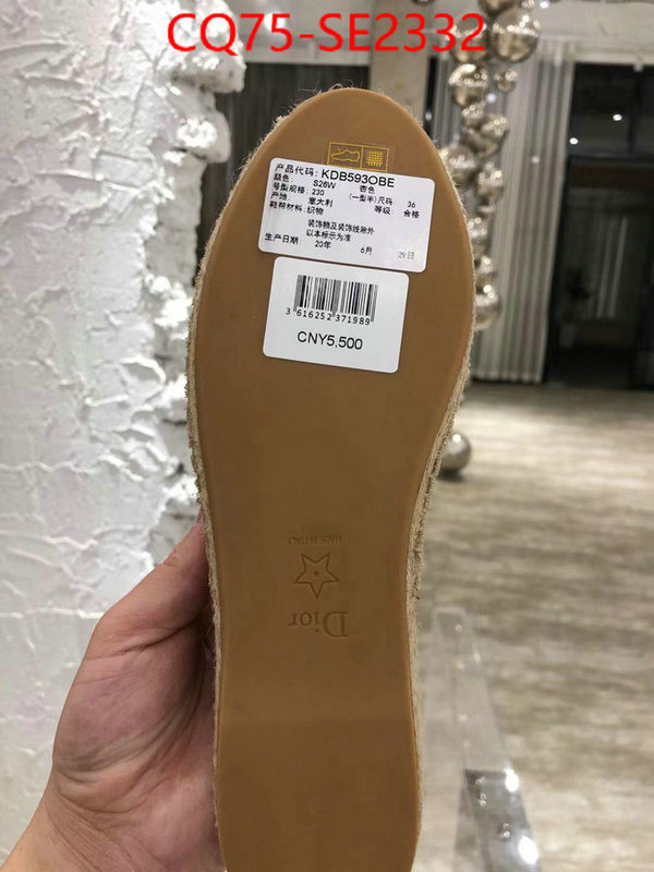 Women Shoes-Dior,shop now , ID: SE2332,$: 75USD