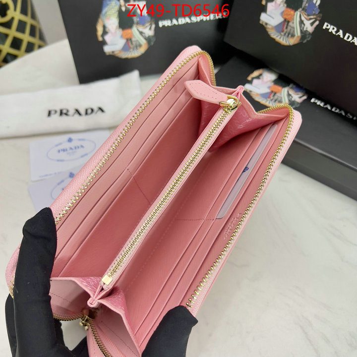 Prada Bags(4A)-Wallet,shop designer ,ID: TD6546,$: 49USD