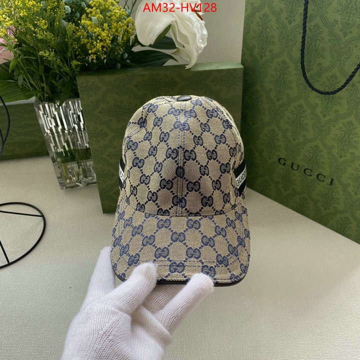 Cap (Hat)-Gucci,high quality 1:1 replica , ID: HV128,$: 32USD