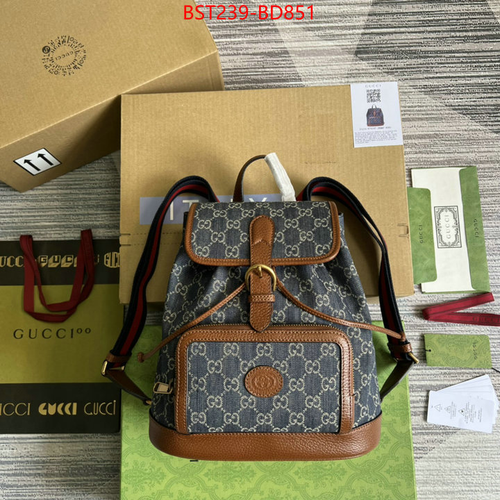 Gucci Bags(TOP)-Backpack-,top quality replica ,ID: BD851,$: 239USD