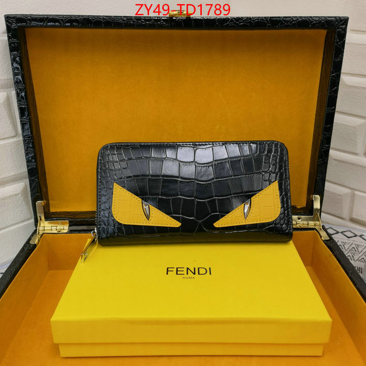 Fendi Bags(4A)-Wallet-,the quality replica ,ID: TD1789,$: 49USD