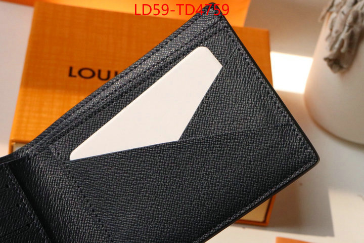 LV Bags(TOP)-Wallet,ID: TD4759,$: 59USD