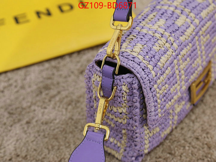 Fendi Bags(4A)-Baguette-,high quality happy copy ,ID: BD6871,$: 109USD