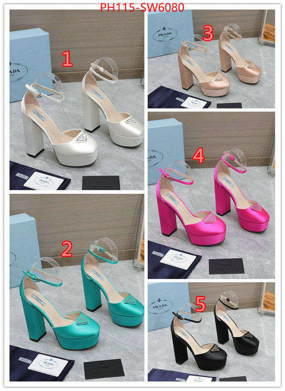 Women Shoes-Prada,highest quality replica , ID: SW6080,$: 115USD