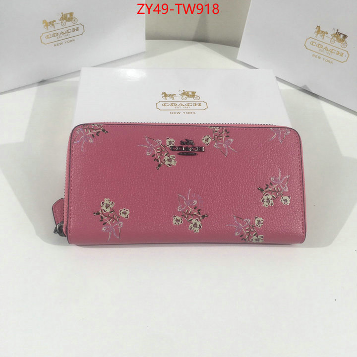 Coach Bags(4A)-Wallet,new designer replica ,ID: TW918,$: 49USD