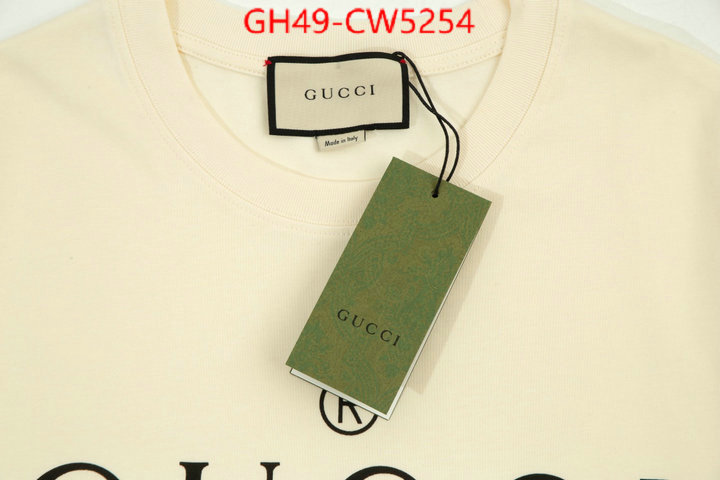 Clothing-Gucci,best quality designer , ID: CW5254,$: 49USD