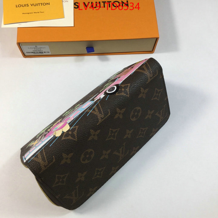 LV Bags(4A)-Wallet,buy first copy replica ,ID: TD6534,$: 49USD