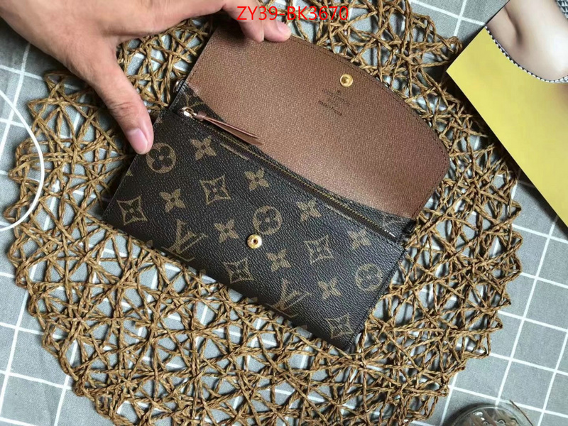 LV Bags(4A)-Wallet,high quality designer replica ,ID: BK3670,$:39USD