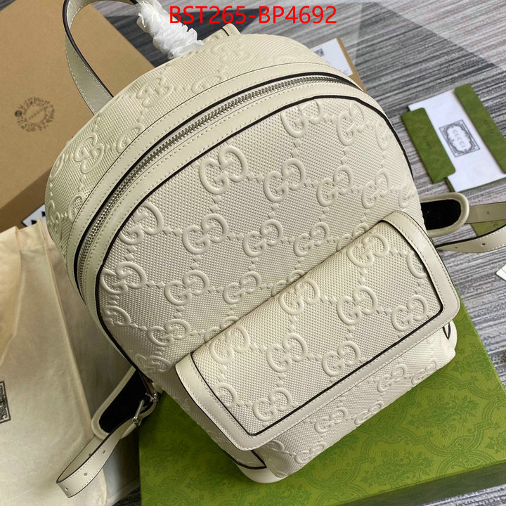 Gucci Bags(TOP)-Backpack-,best luxury replica ,ID: BP4692,$: 265USD