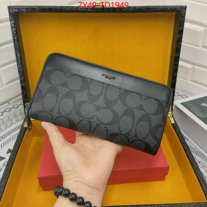 Coach Bags(4A)-Wallet,designer replica ,ID: TD1949,$: 49USD