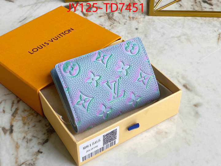 LV Bags(TOP)-Wallet,ID: TD7451,$: 125USD