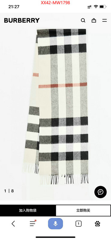 Scarf-Burberry,replica designer ,ID: MW1798,$: 42USD