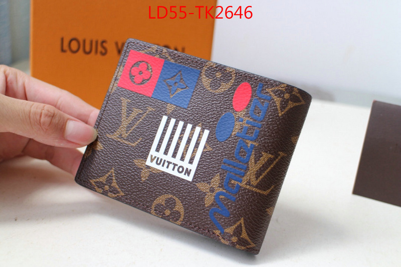 LV Bags(TOP)-Wallet,ID: TK2646,$:55USD