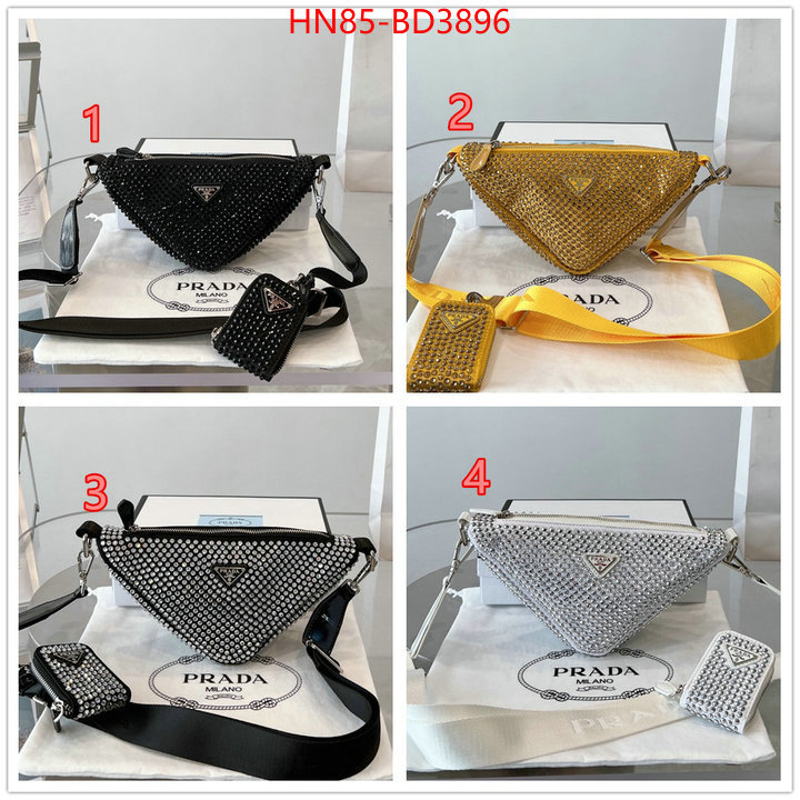 Prada Bags(4A)-Triangle,7 star ,ID: BD3896,$: 85USD