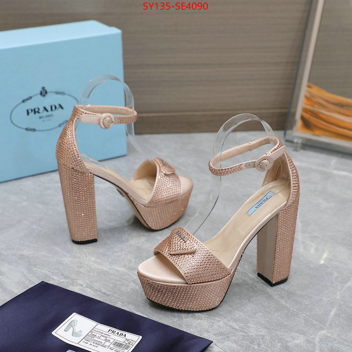 Women Shoes-Prada,mirror quality , ID: SE4090,$: 135USD