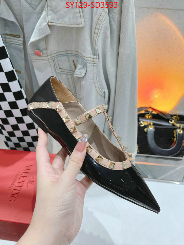 Women Shoes-Valentino,wholesale 2023 replica , ID: SD3593,$: 129USD