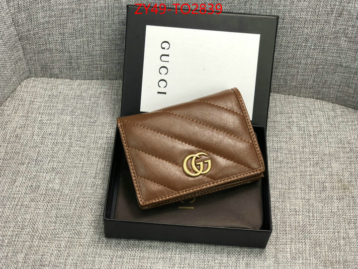 Gucci Bags(4A)-Wallet-,top quality fake ,ID: TO2839,$: 49USD