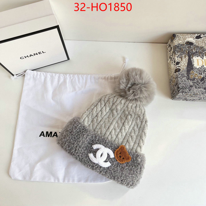 Cap (Hat)-Chanel,1:1 replica wholesale , ID: HO1850,$: 32USD