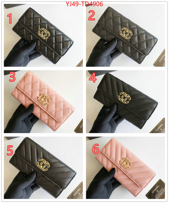 Chanel Bags(4A)-Wallet-,ID: TD4906,$: 49USD