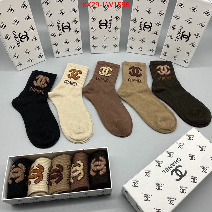 Sock-Chanel,where can i buy the best 1:1 original , ID: LW1596,$: 29USD