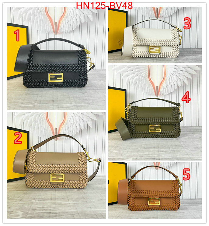 Fendi Bags(4A)-Baguette-,high quality designer ,ID: BV48,$: 125USD