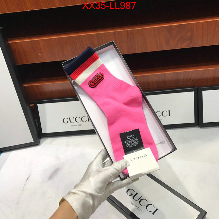 Sock-Gucci,replica aaaaa designer , ID: LL987,$:35USD