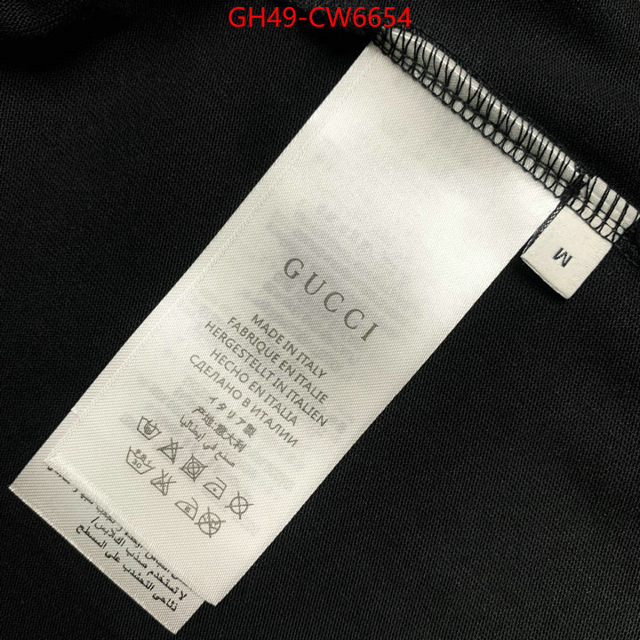 Clothing-Gucci,only sell high quality , ID: CW6654,$: 49USD