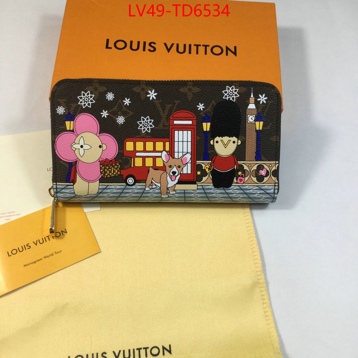 LV Bags(4A)-Wallet,buy first copy replica ,ID: TD6534,$: 49USD