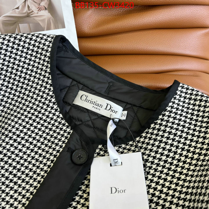 Clothing-Dior,replica sale online ,ID: CW3420,$: 135USD