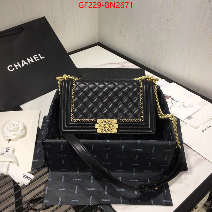 Chanel Bags(TOP)-Diagonal-,ID: BN2671,$: 229USD