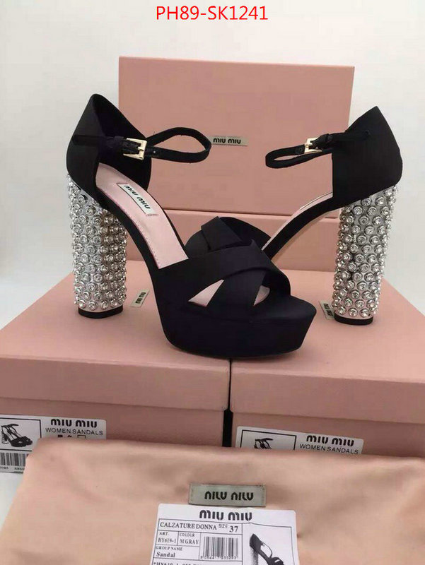 Women Shoes-Miu Miu,top quality fake ,first copy , ID: SK1241,$:89USD