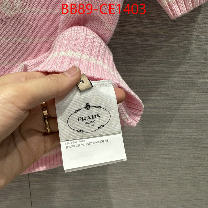 Clothing-Prada,high quality designer , ID: CE1403,$: 89USD